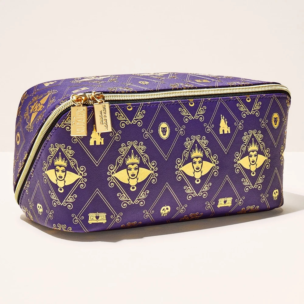 Disney Villains Evil Queen Purple and Gold Cosmetic Bag